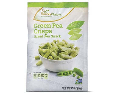 green pea snack