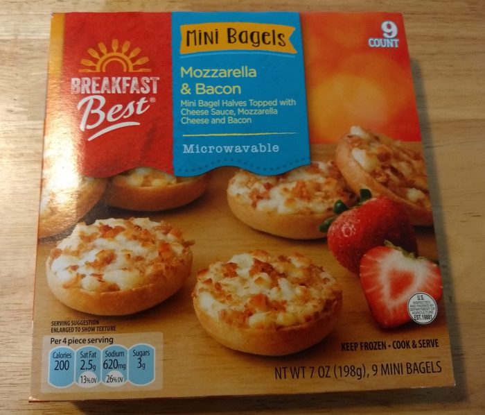 Breakfast Best Mozzarella and Bacon Mini Bagels | ALDI REVIEWER