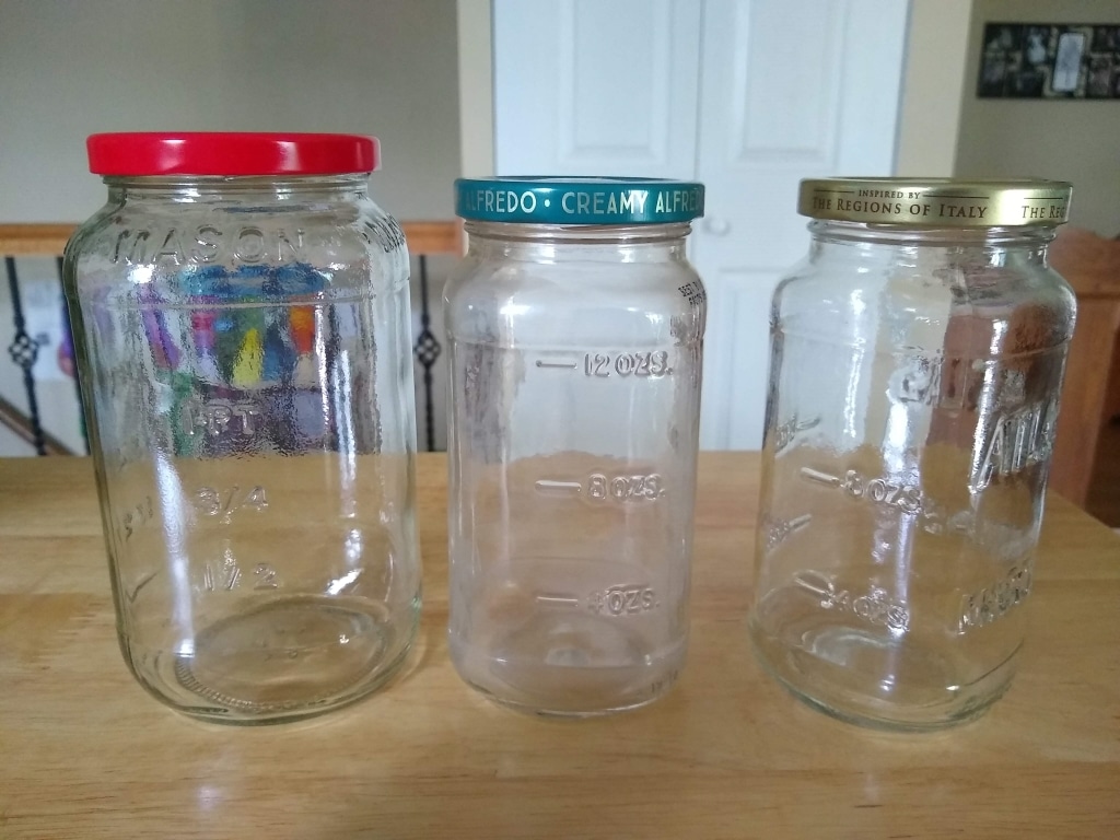 i thought of it second.: glass jars: saving and reusing