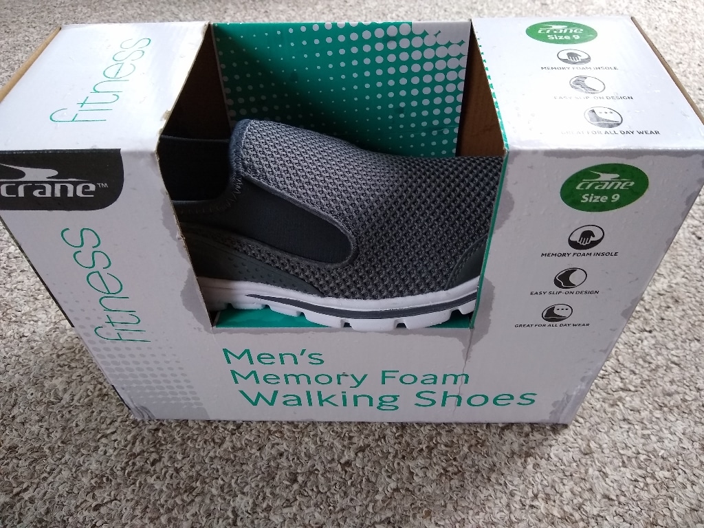 mens memory foam walking shoes