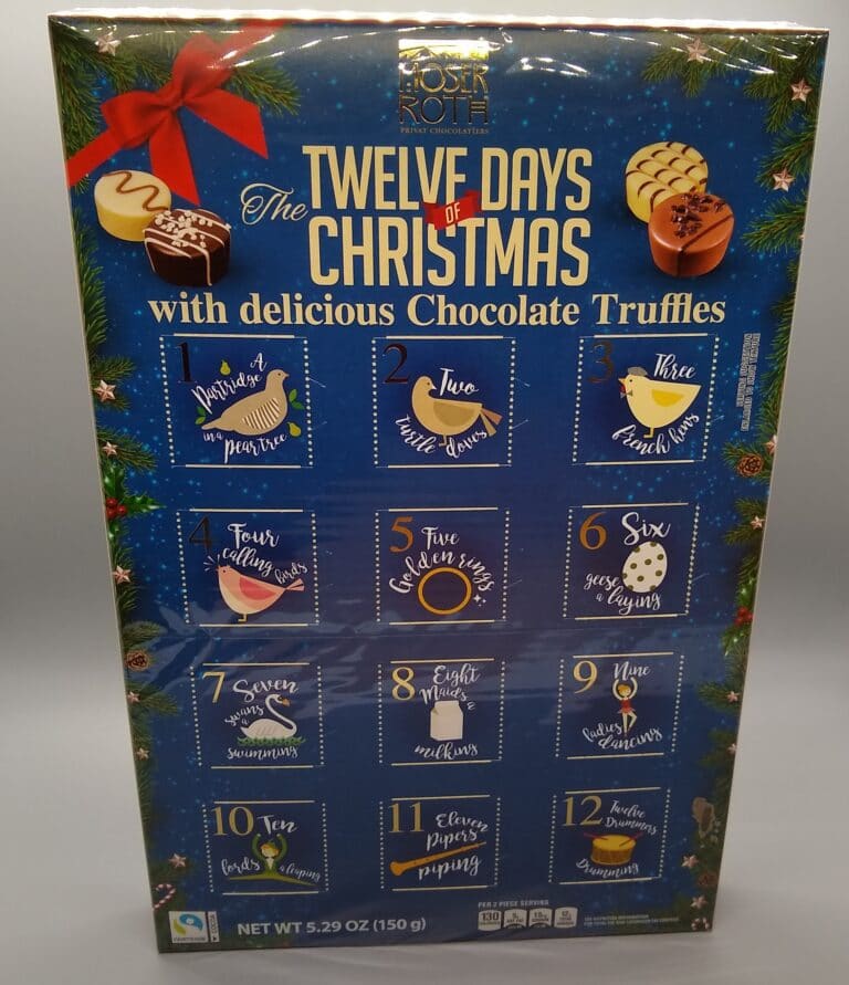 MoserRoth Twelve Days of Christmas Advent Calendar with Chocolate