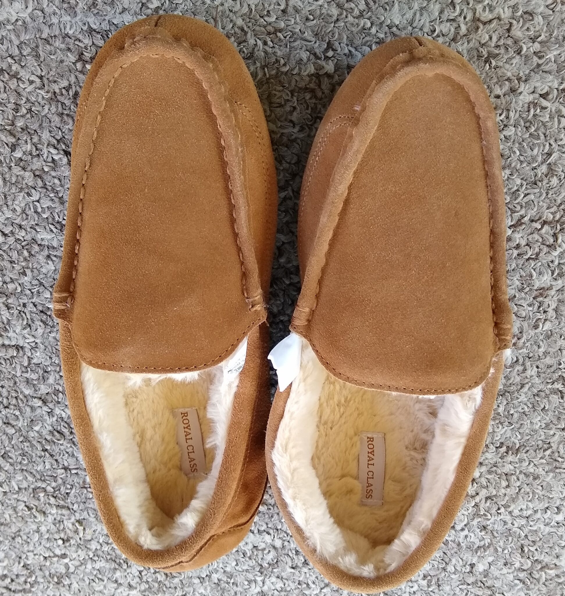 Royal Class Men's Genuine Suede Slippers ALDI REVIEWER