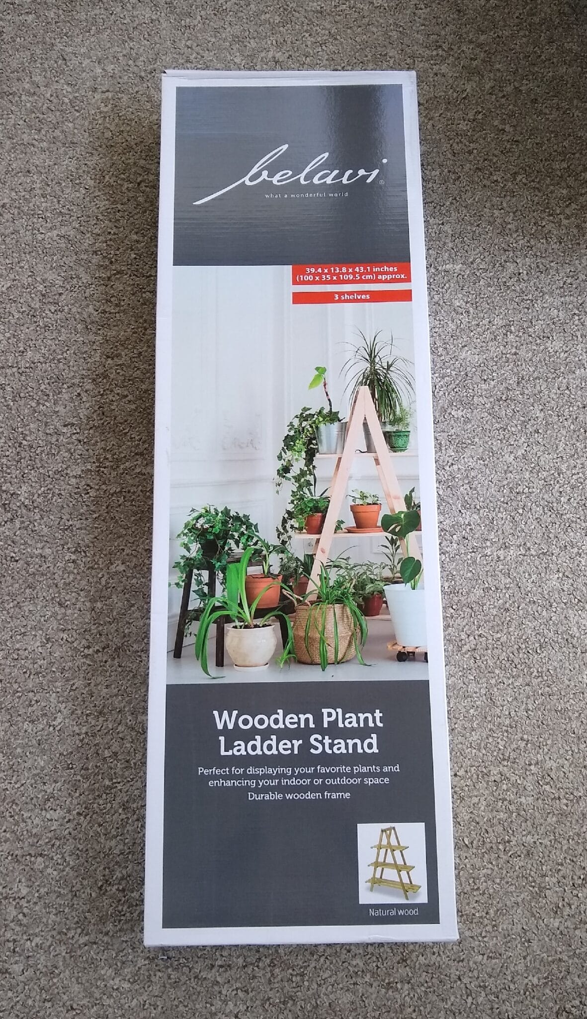 Belavi Wooden Plant Ladder Stand Aldi Reviewer