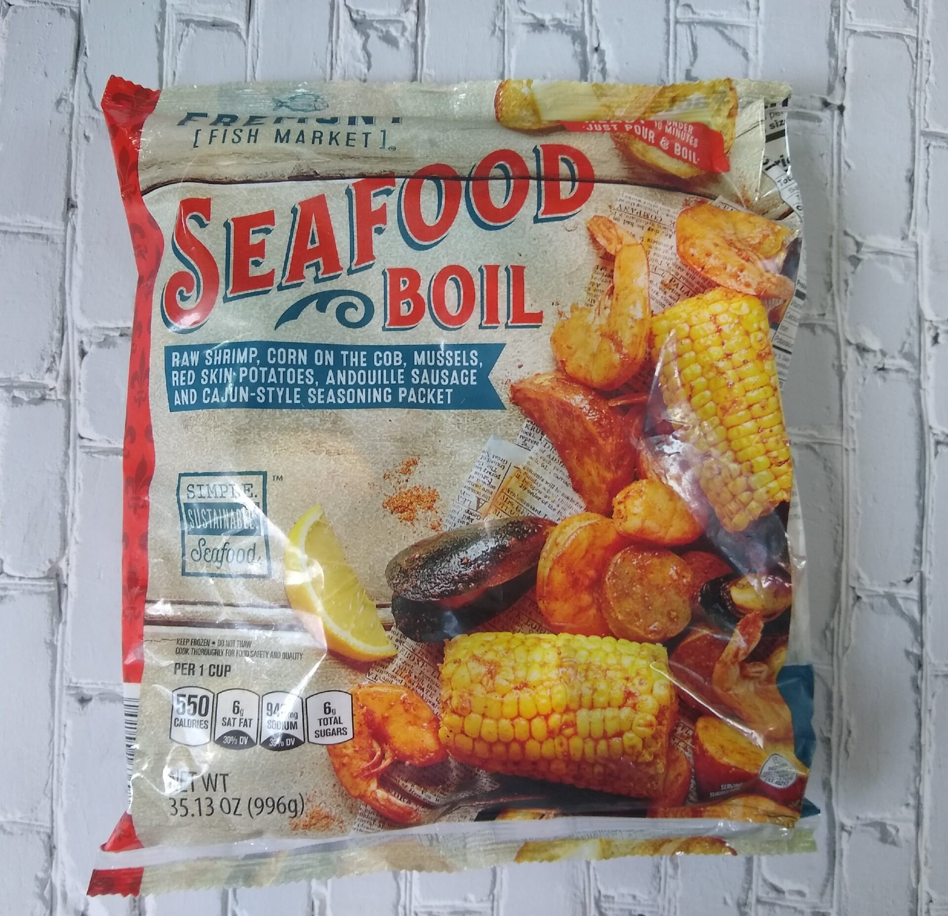 Frozen Seafood Boil in a Bag  