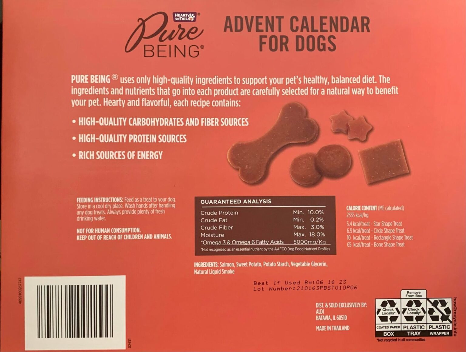 Heart to Tail Pure Being Advent Calendar for Dogs ALDI REVIEWER