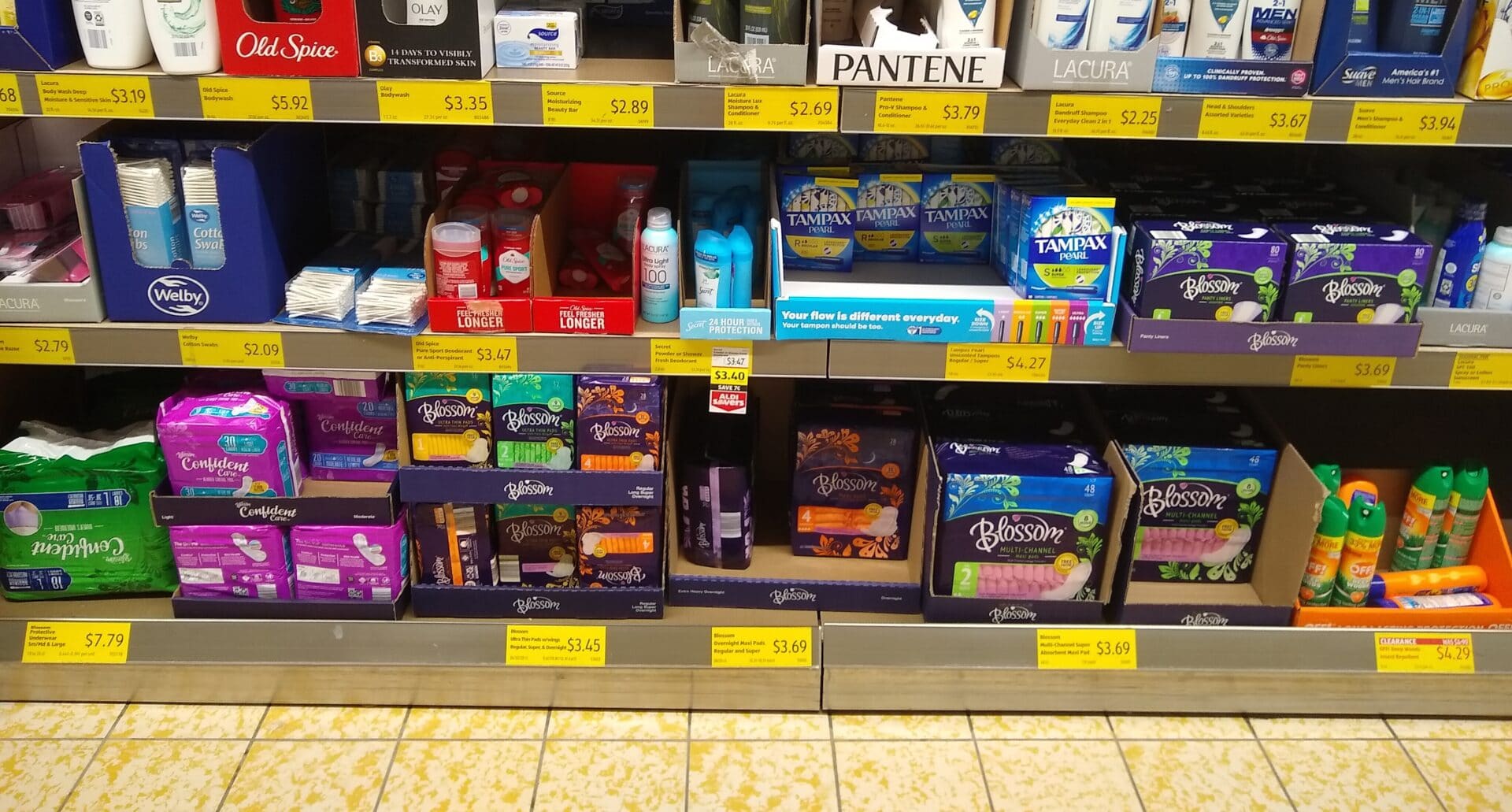 Aldi Affected by the Tampon Shortage? ALDI REVIEWER