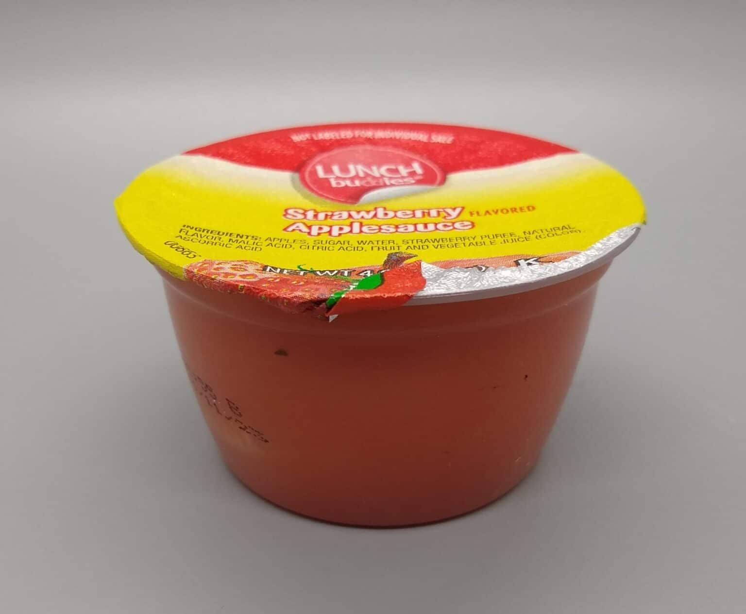 Lunch Buddies Applesauce: Original, Cinnamon, Strawberry | Aldi Reviewer