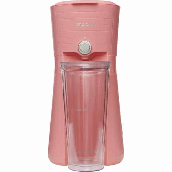 Ambiano Iced Coffee Maker With Insulated Tumbler 700W Pink.