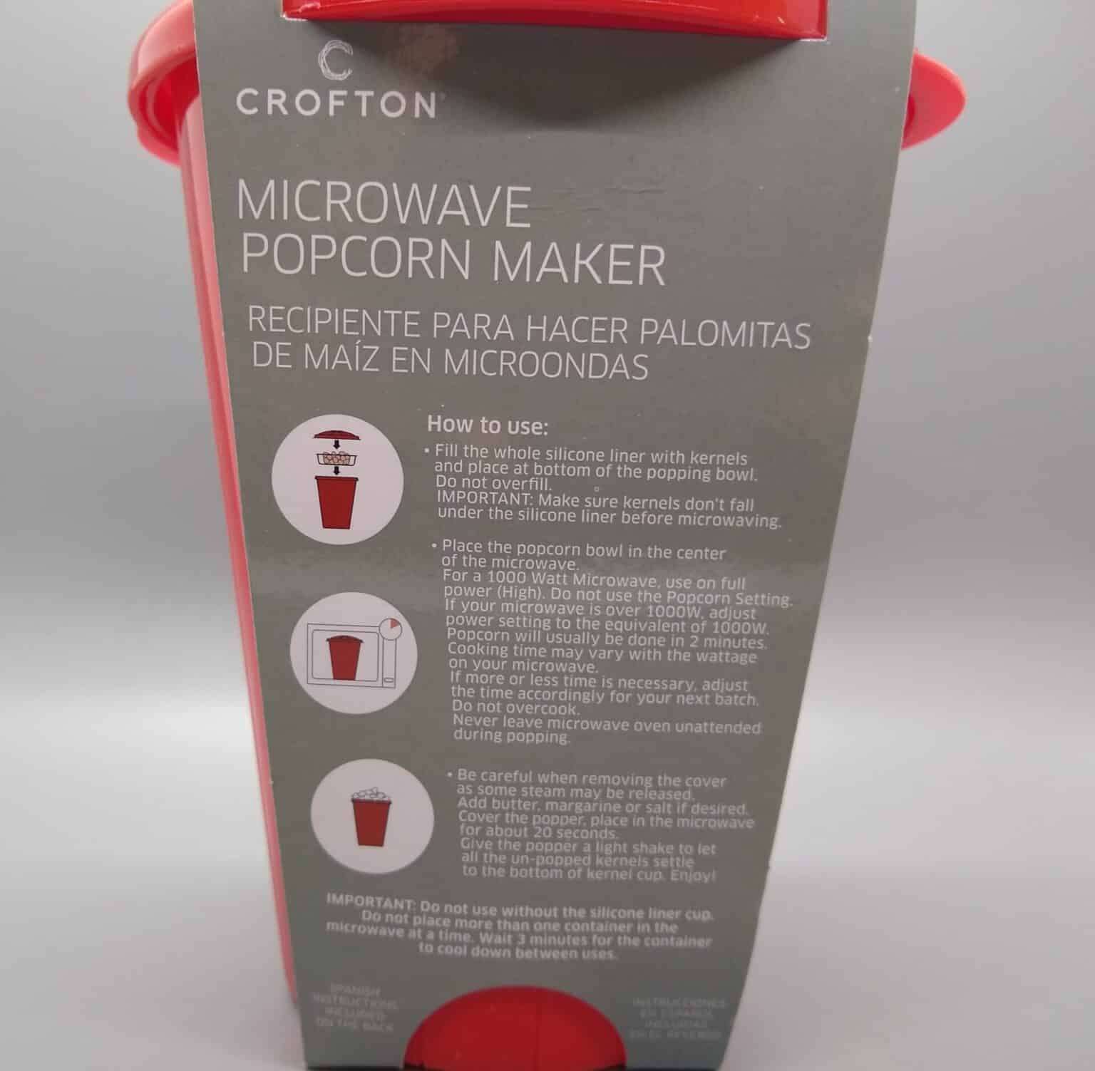 Crofton Microwave Popcorn Maker Aldi Reviewer