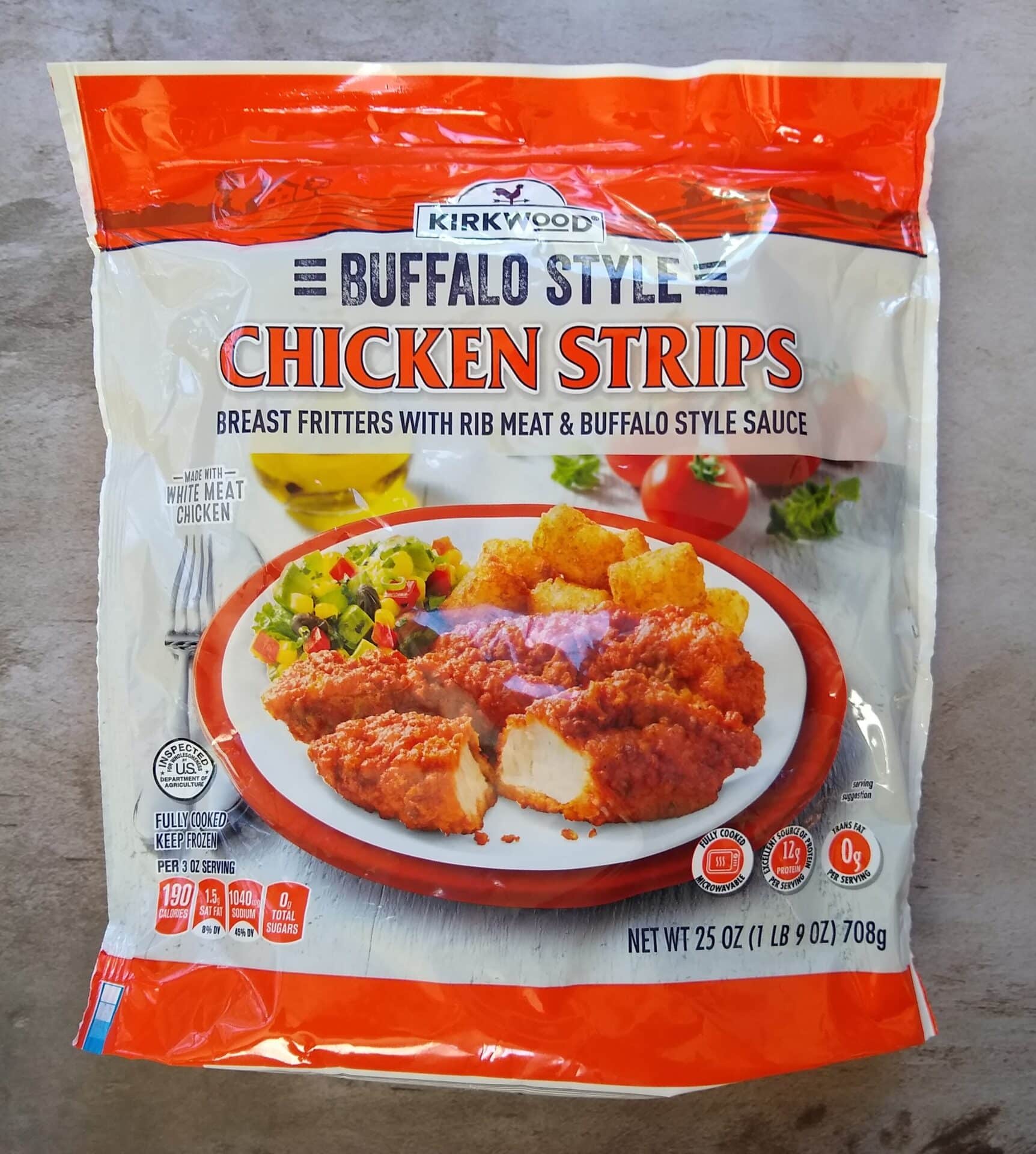 | Buffalo Strips ALDI REVIEWER Chicken Kirkwood Style