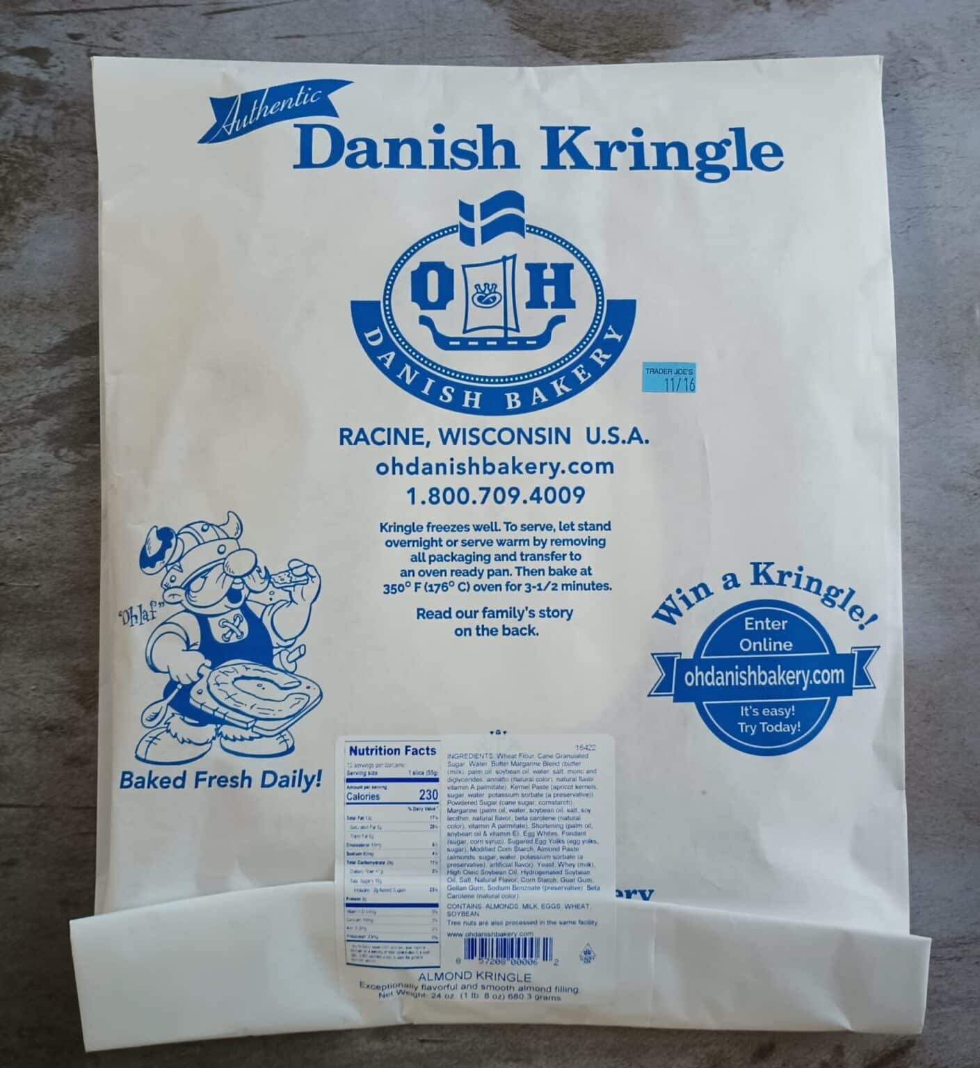 Trader Joe's Authentic Danish Kringle ALDI REVIEWER