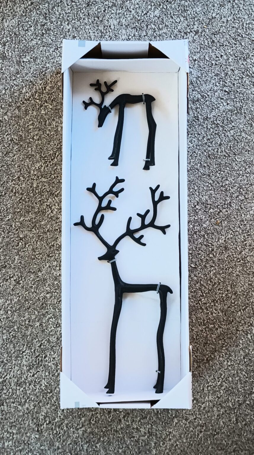 Aldi is Selling Pottery Barn Sculpted Reindeer Dupes Aldi Reviewer