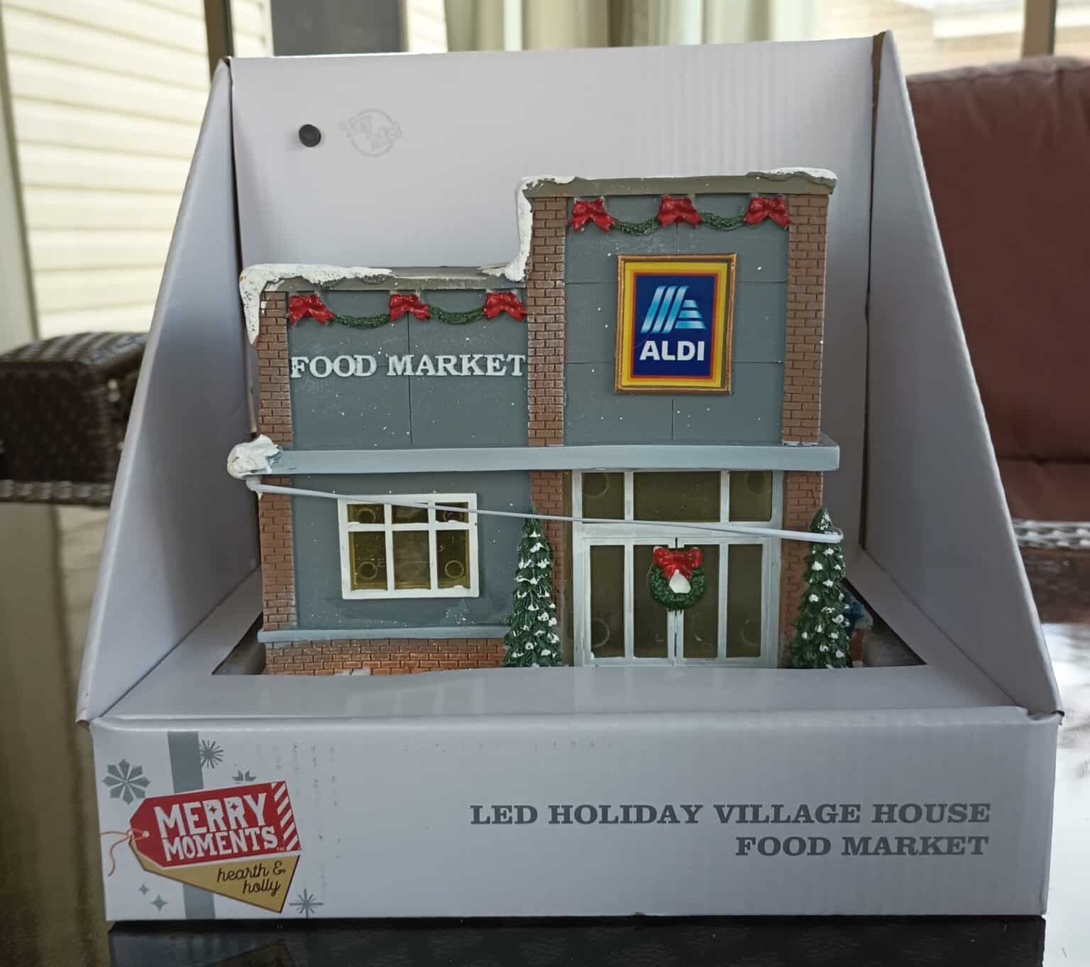 Merry Moments LED Holiday Village House Aldi Food Market ALDI REVIEWER