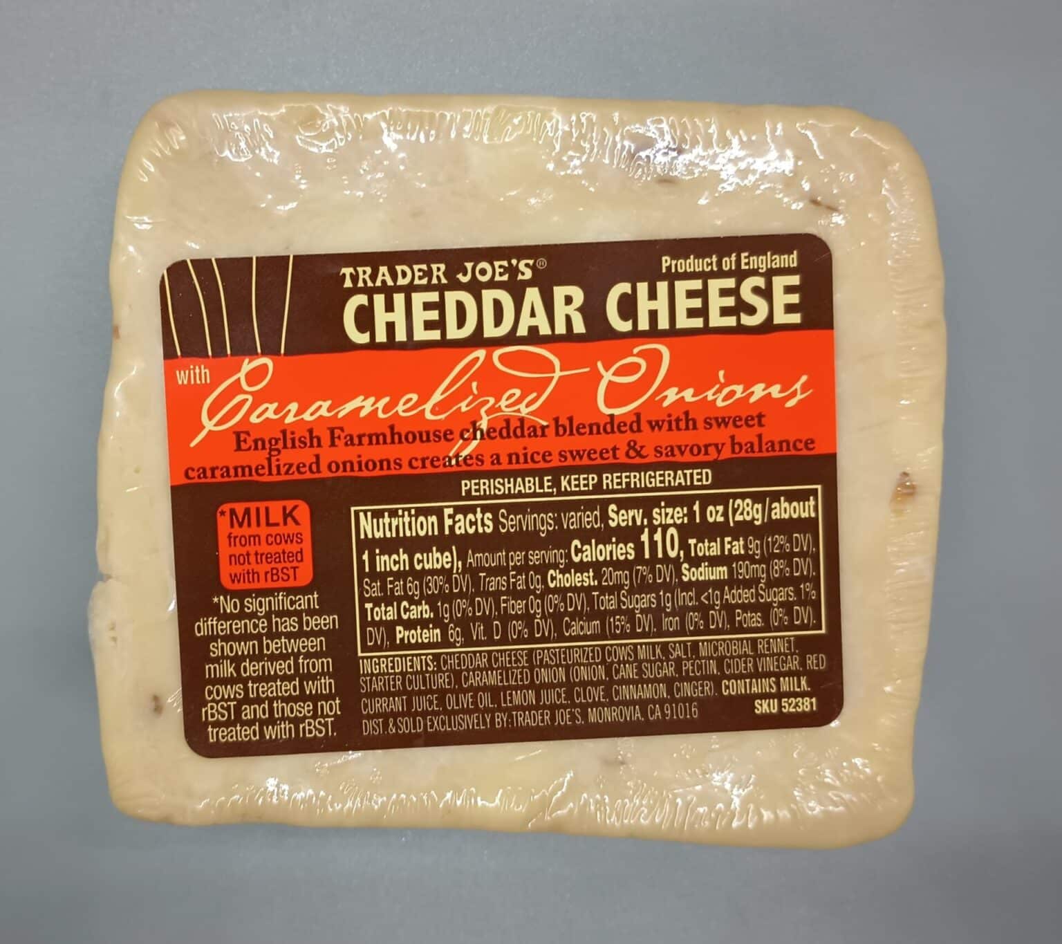 Trader Joe's Cheddar Cheese with Caramelized Onions Aldi Reviewer