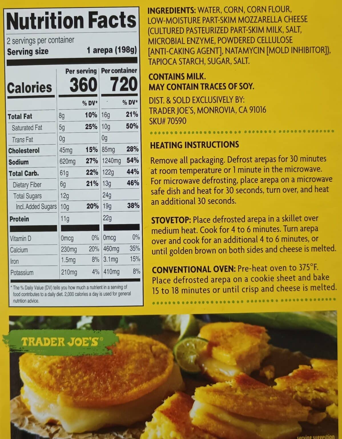 Trader Joe's Corn & Cheese Arepas Aldi Reviewer