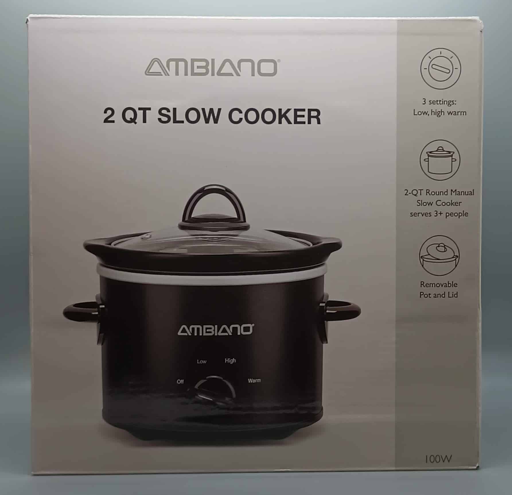Crockpot 2 Qt Black Manual Slow Cooker