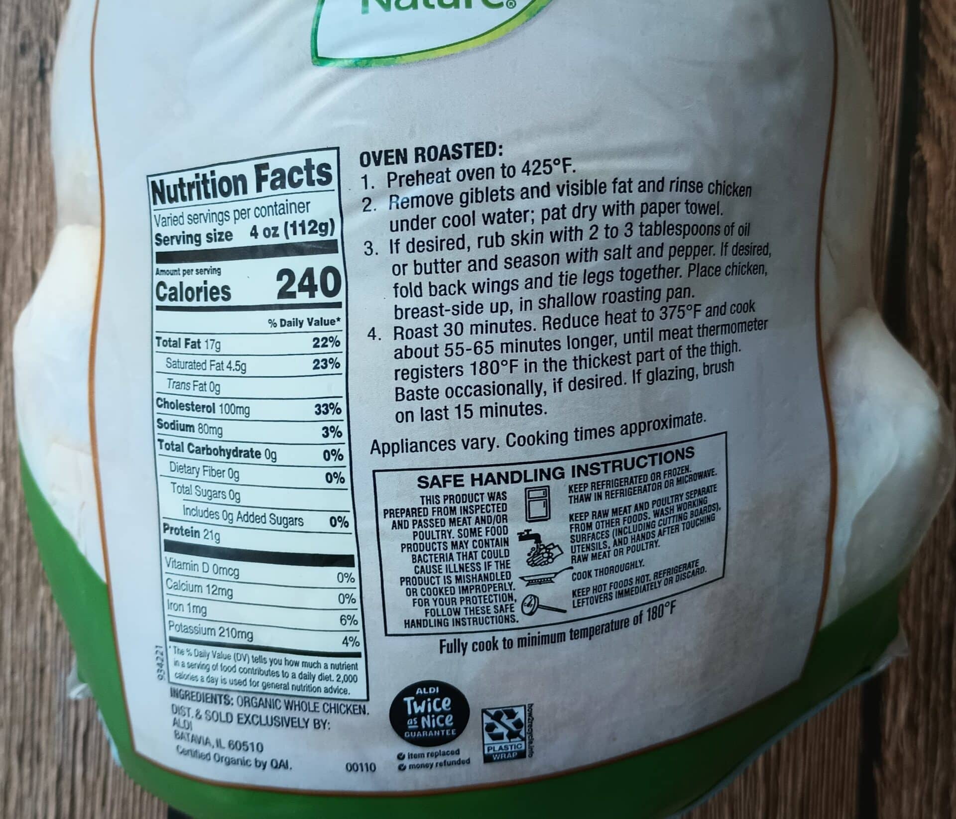 Simply Nature Free-Range Organic Whole Chicken Review 