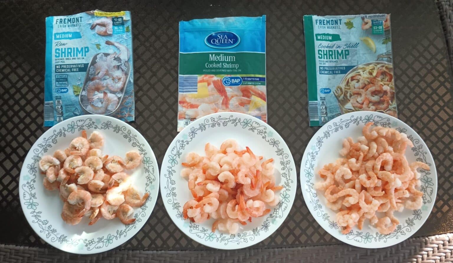 Fremont Fish Market and Sea Queen Medium Shrimp | Aldi Reviewer