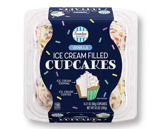 Sundae Shoppe Vanilla Ice Cream Filled Cupcakes Returning to Aldi ...