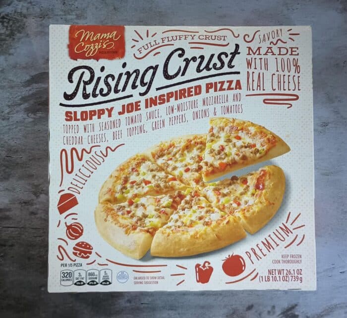 Mama Cozzi's Rising Crust Sloppy Joe Inspired Pizza | Aldi Reviewer