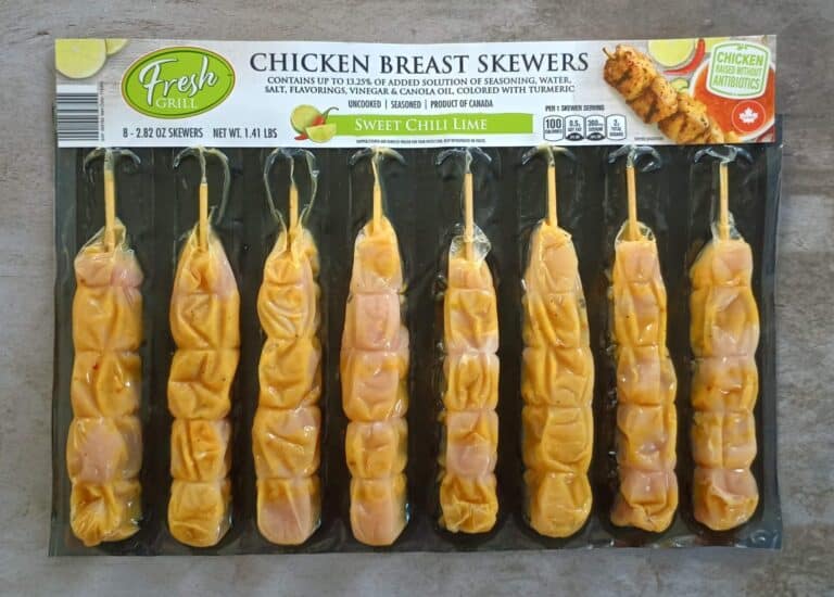 Fresh Grill Sweet Chili Lime Chicken Breast Skewers at Aldi | Aldi Reviewer