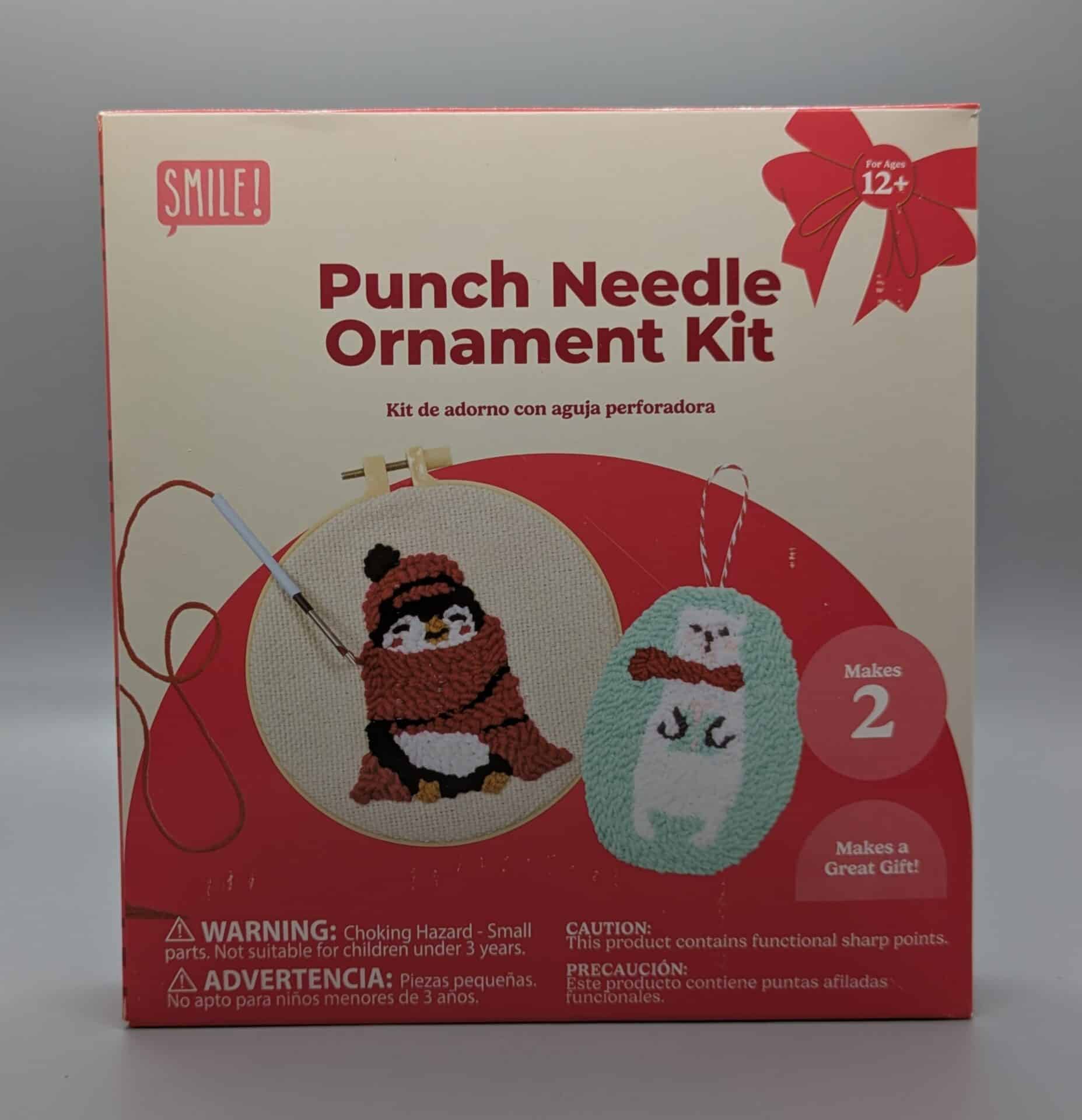 Smile! Punch Needle Ornament Kit | Aldi Reviewer